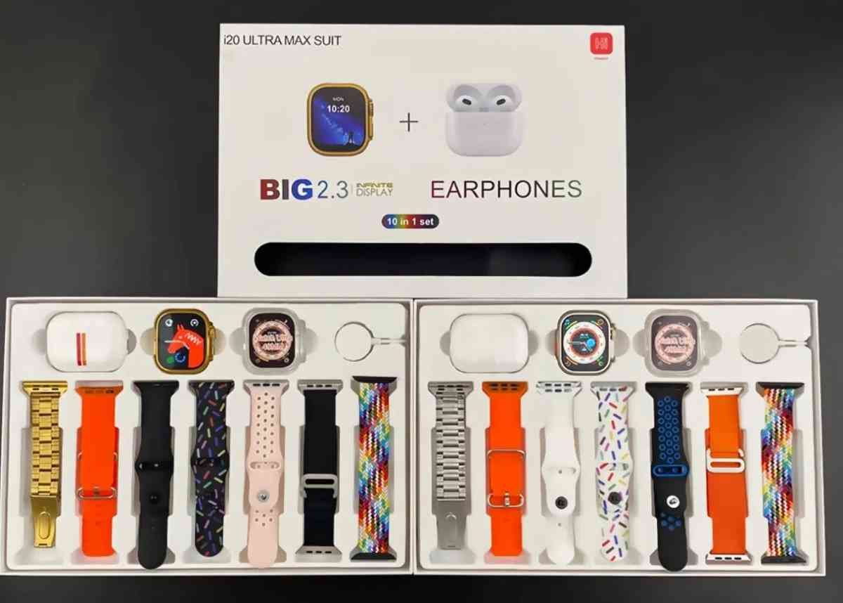 49MM HiWatch i20 Ultra Smart Watch with Airpods Pro Premium Package